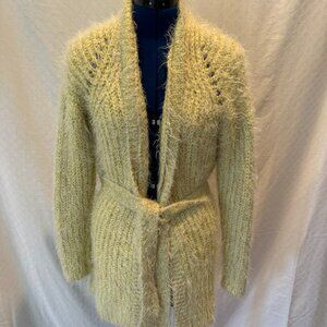 Anthropologie Light Green Wrap Cardigan - Small